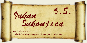 Vukan Sukonjica vizit kartica